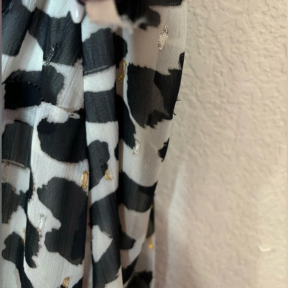 NWT Eliza J Tiered Chiffon Leopard Print High-Low Cocktail Dress - Picture 5 of 12